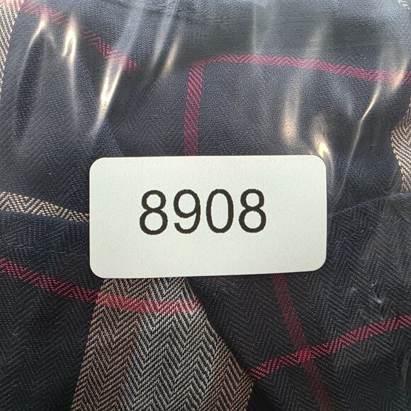 Womens Copper Key Blue Red Plaid Tunic Dress 3/4 Sleeve Round Neck Size XS - Picture 10 of 10